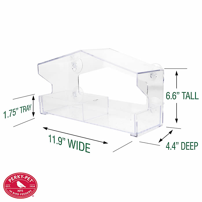 Perky-Pet Dual Seed Window Bird Feeder