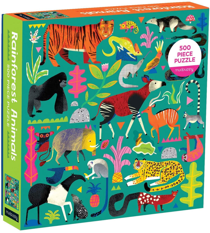 Buy Rainforest Animals 500 Piece Family Puzzle Online With Canadian Pricing  - Urban Nature Store