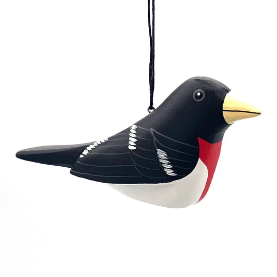 Rosebreasted Grosbeak Balsa Ornament