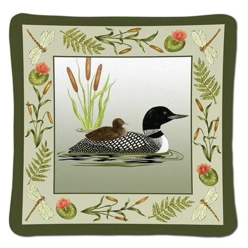 Single Spiced Mug Mat, Loon (New Version)