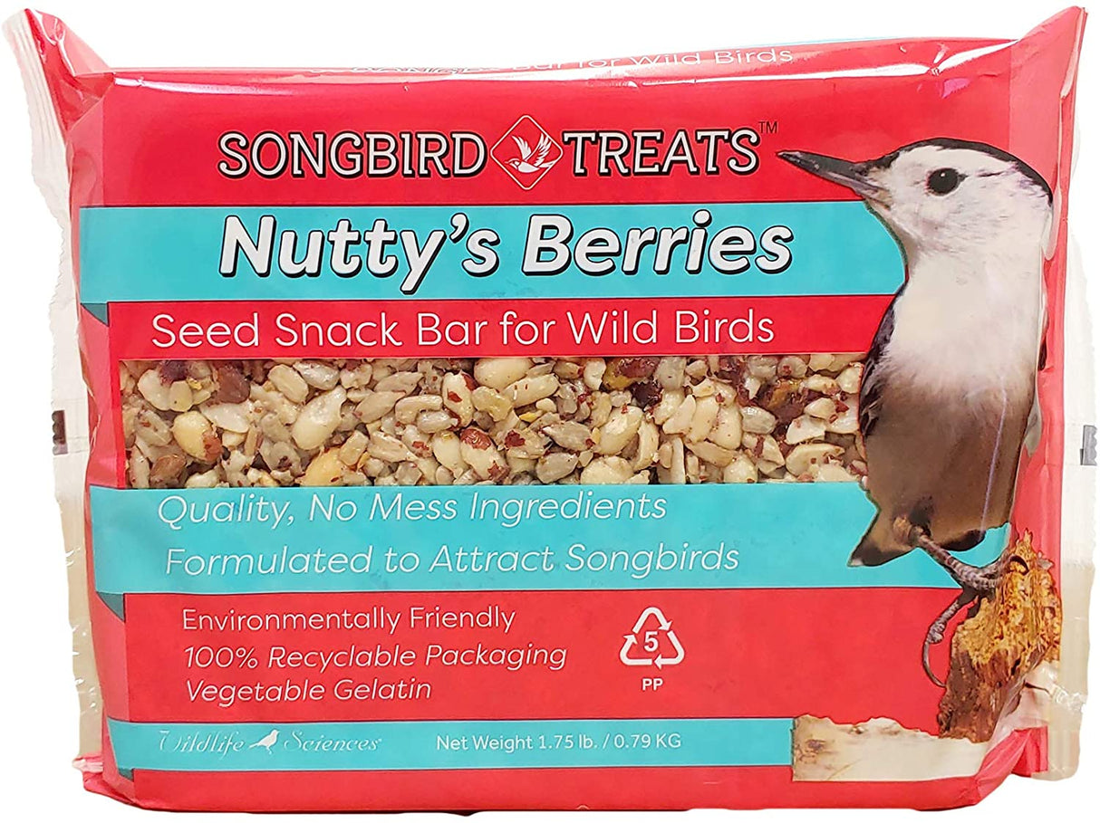 Songbird Treats Nutty's Berries Seed Bar