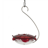 Ruby Sipper Hanging Hummingbird Feeder Clear