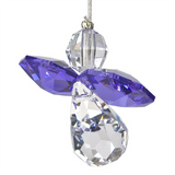 Crystal Guardian Angel Suncatcher, Amethyst (February)