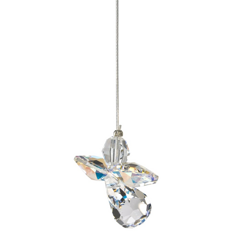 Crystal Guardian Angel Suncatcher, Aurora Borealis (April)