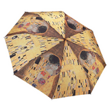 Gustav Klimt ""The Kiss"" Reverse Close Folding Umbrella