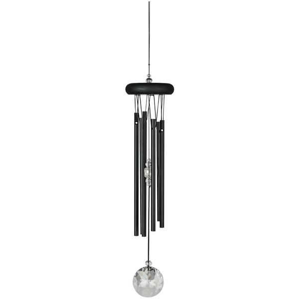 Crystal Meditation Chime, Black