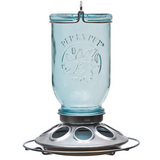 Mason Jar Glass Wild Bird Feeder