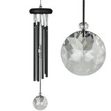 Crystal Meditation Chime, Black