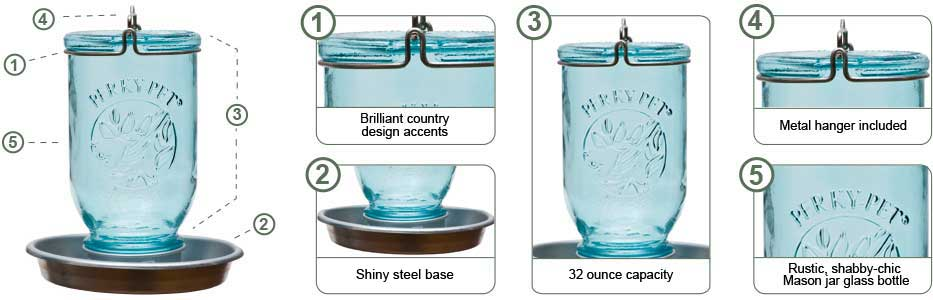 Mason Jar Waterer