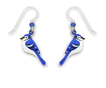 Blue Jay Side-View Earrings