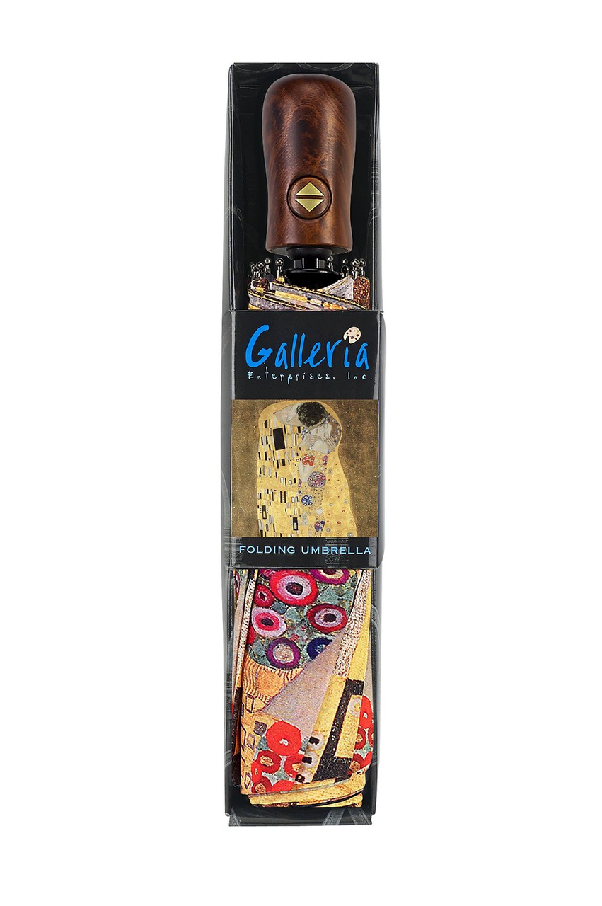 Gustav Klimt ""The Kiss"" Reverse Close Folding Umbrella