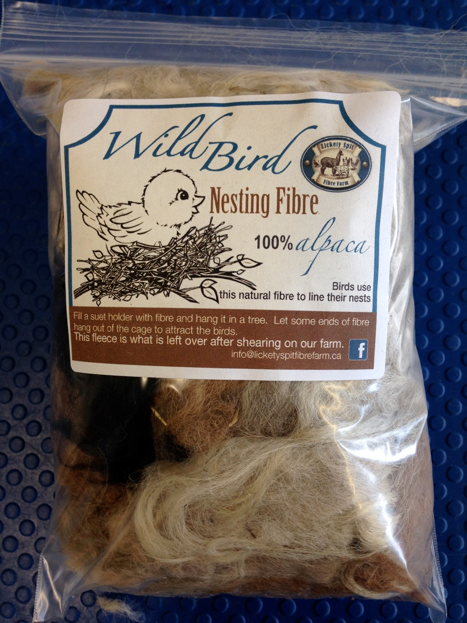 Bird Nesting Fibre With Alpaca Fleece